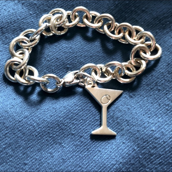 Tiffany & Co. Jewelry - Tiffany & Co retired martini charm bracelet